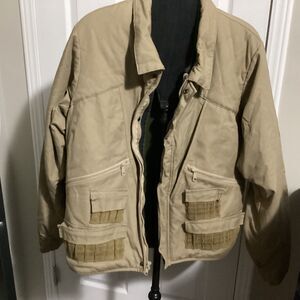 Columbia vintage X-Large Hunting Jacket Men's w/ game pouch, zip in liner